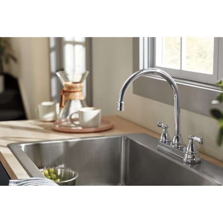 Peerless Elmhurst Two-Handle Kitchen Faucet With Twist Aerator P2965LF